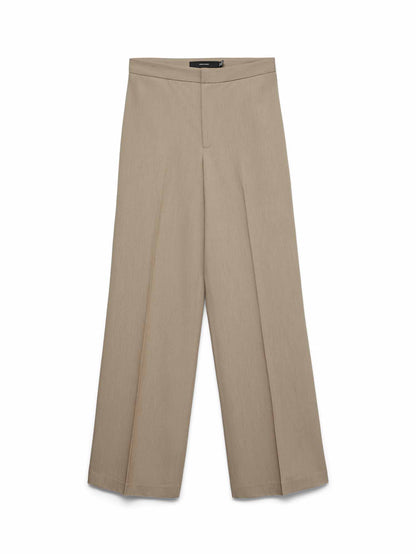 Pantaloni a zampa in velluto argentati da donna Vero Moda