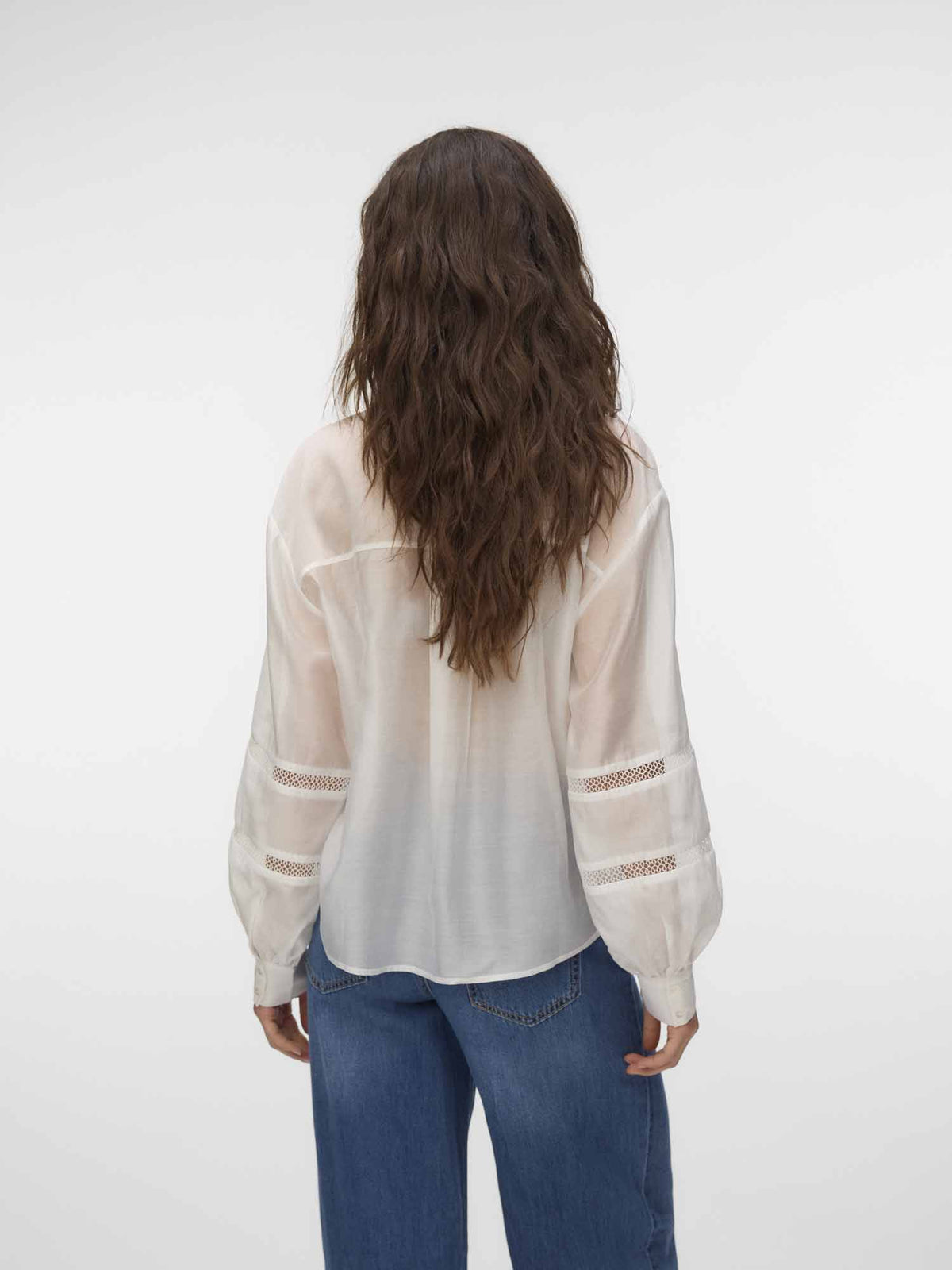 Vero moda jenna camicia da donna panna
