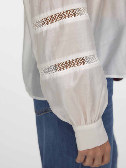 Vero moda jenna camicia da donna panna