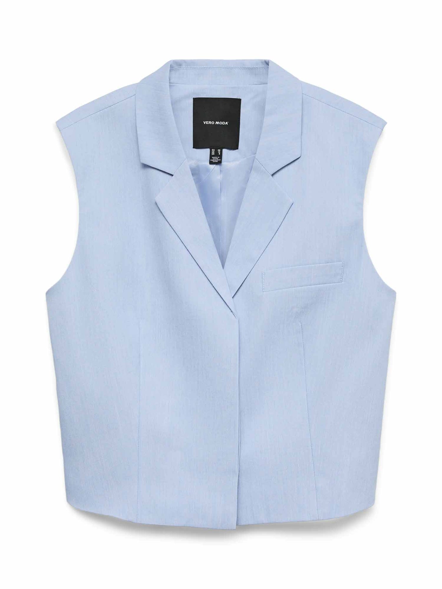Gilet Vero Moda Nille donna azzurro leggero per primavera