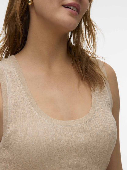 Vero Moda Secret, canotta donna beige elegante e versatile