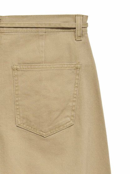 Jeans Kaitlin Wide Fit da donna in cotone marrone per look casual