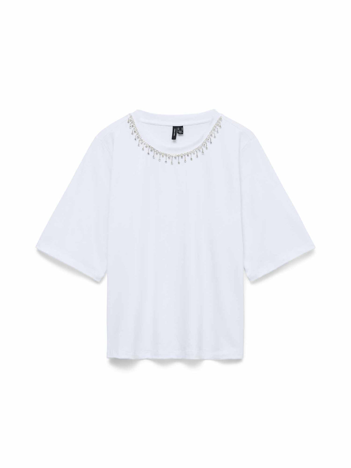 Vero moda tovalo t-shirt da donna bianco