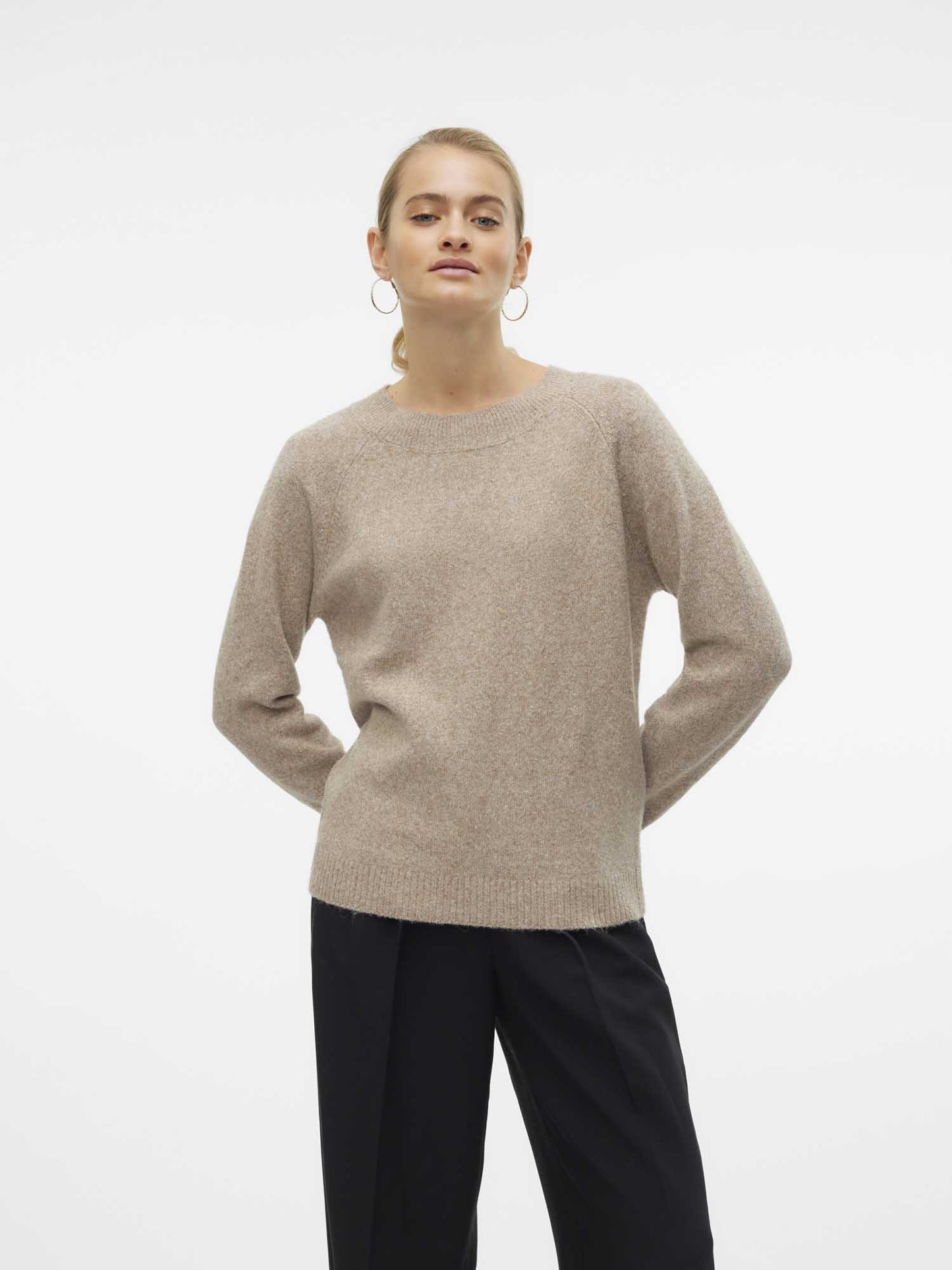 PULLOVER DOFFY VERO MODA DA DONNA CARTA DA BEIGE