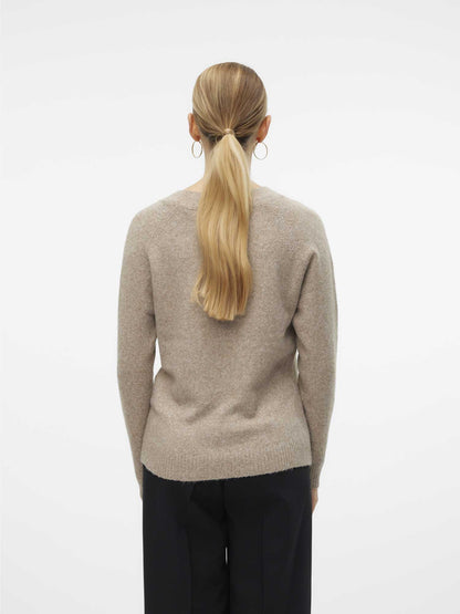 PULLOVER DOFFY VERO MODA DA DONNA CARTA DA BEIGE