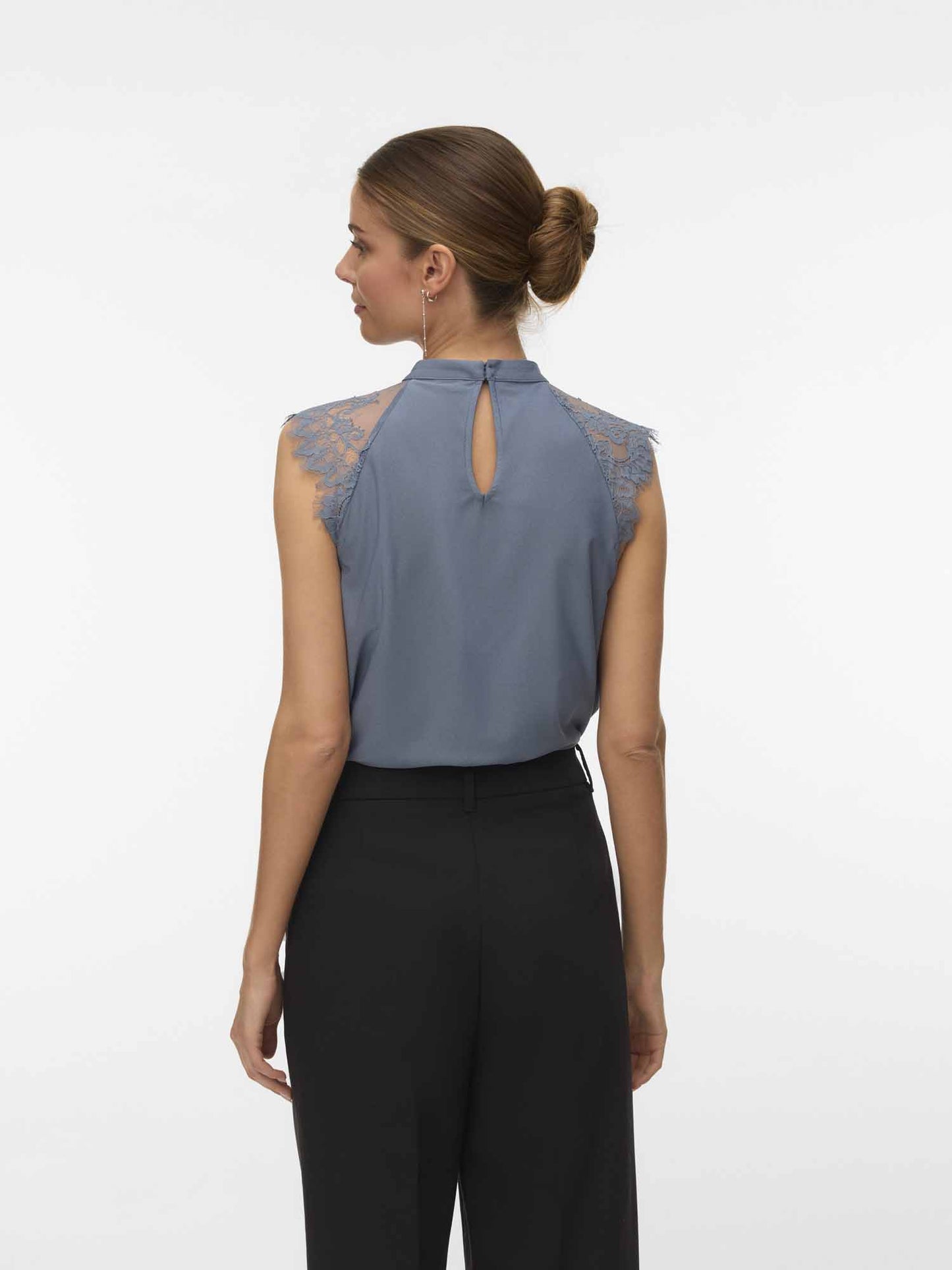 Vero Moda Top Vmmilla in tessuto blu da donna elegante e versatile