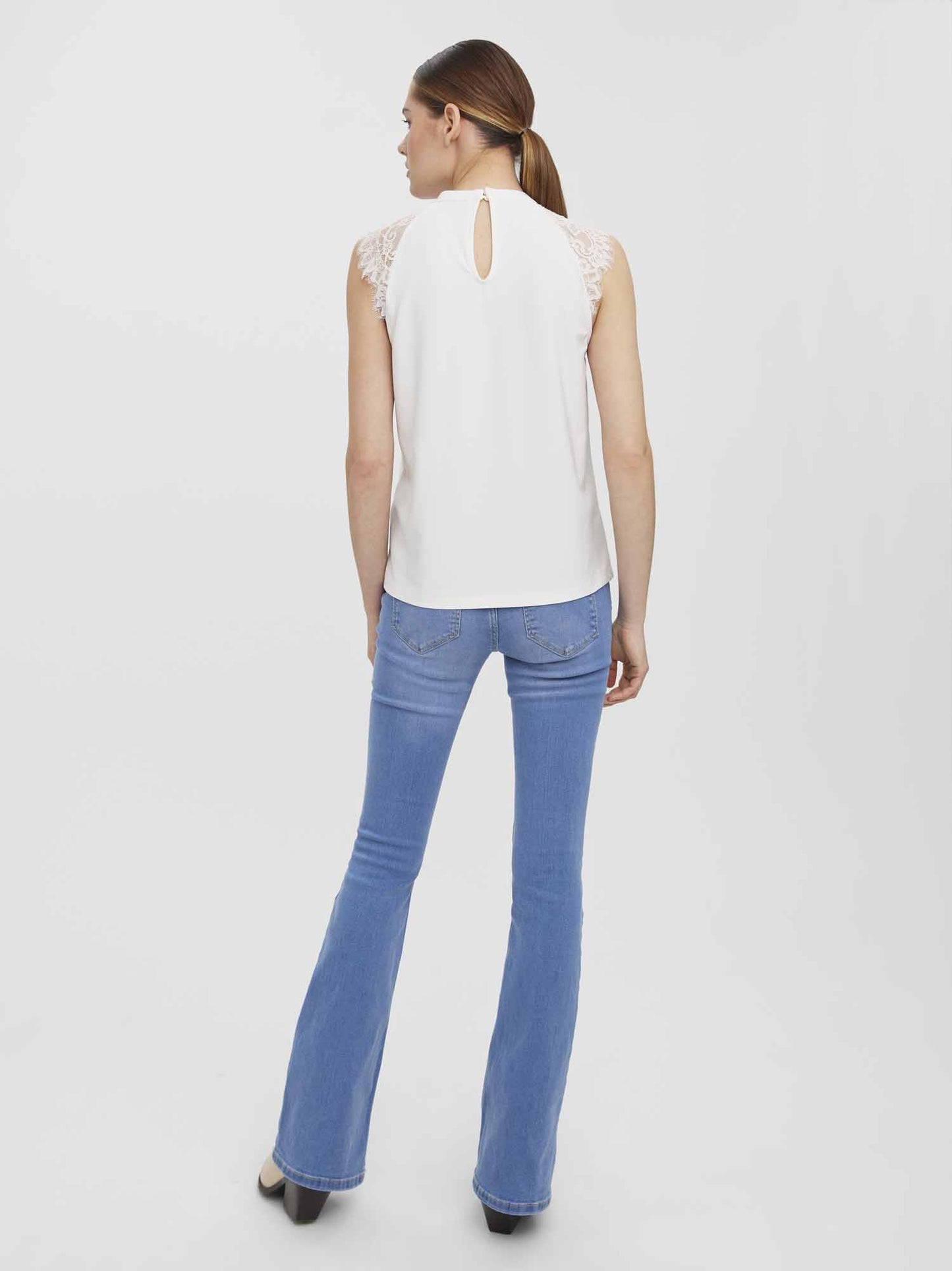 Canotta bianca da donna Vero Moda in morbido cotone