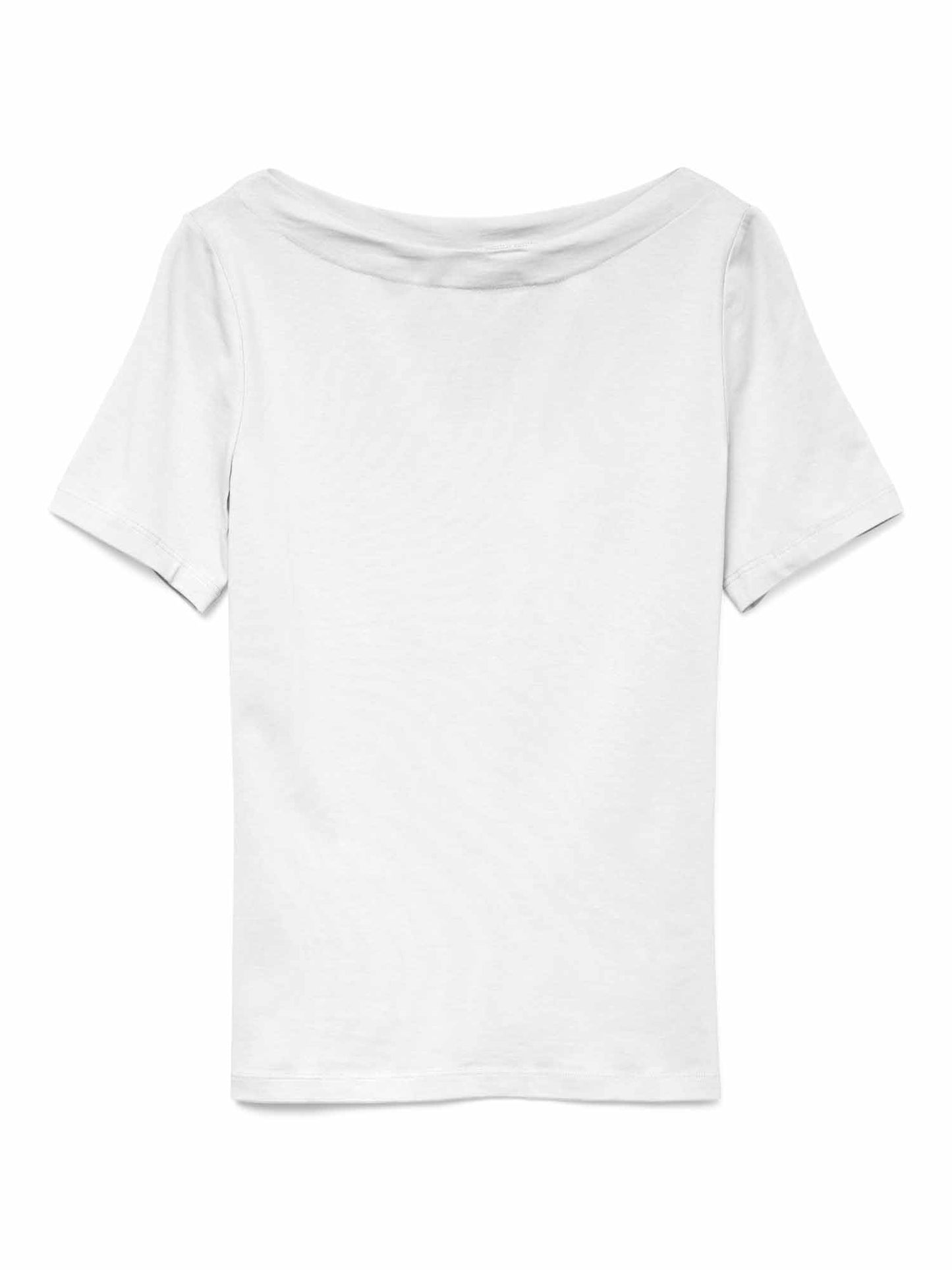 T-shirt Vero Moda VMPANDA da donna bianca con scollo a barca