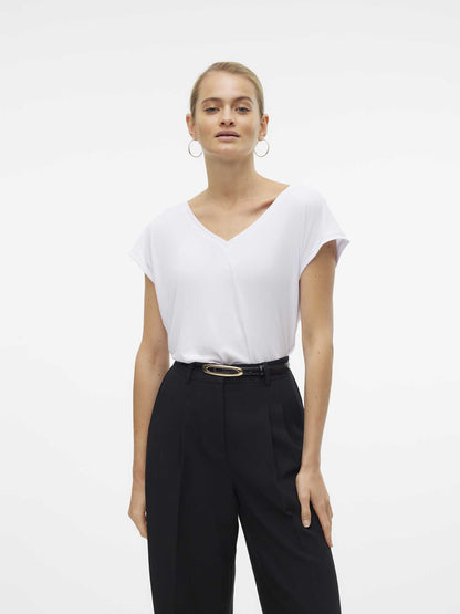 VERO MODA FILLI SS V - BIANCO