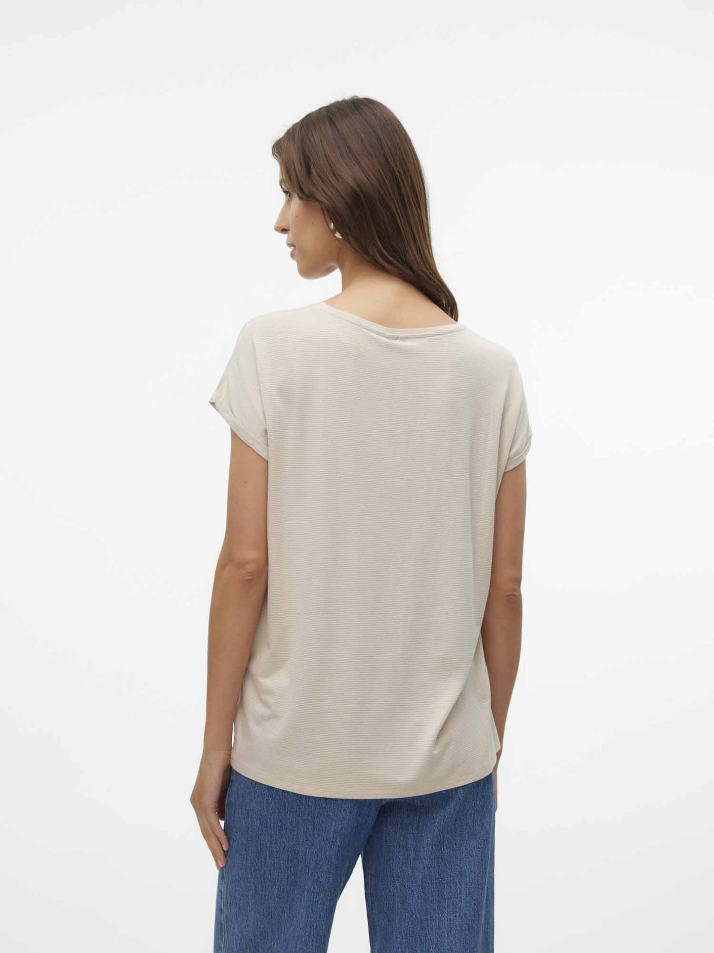 T-shirt Vero Moda Vmlava con lurex oro e vestibilità loose unisex