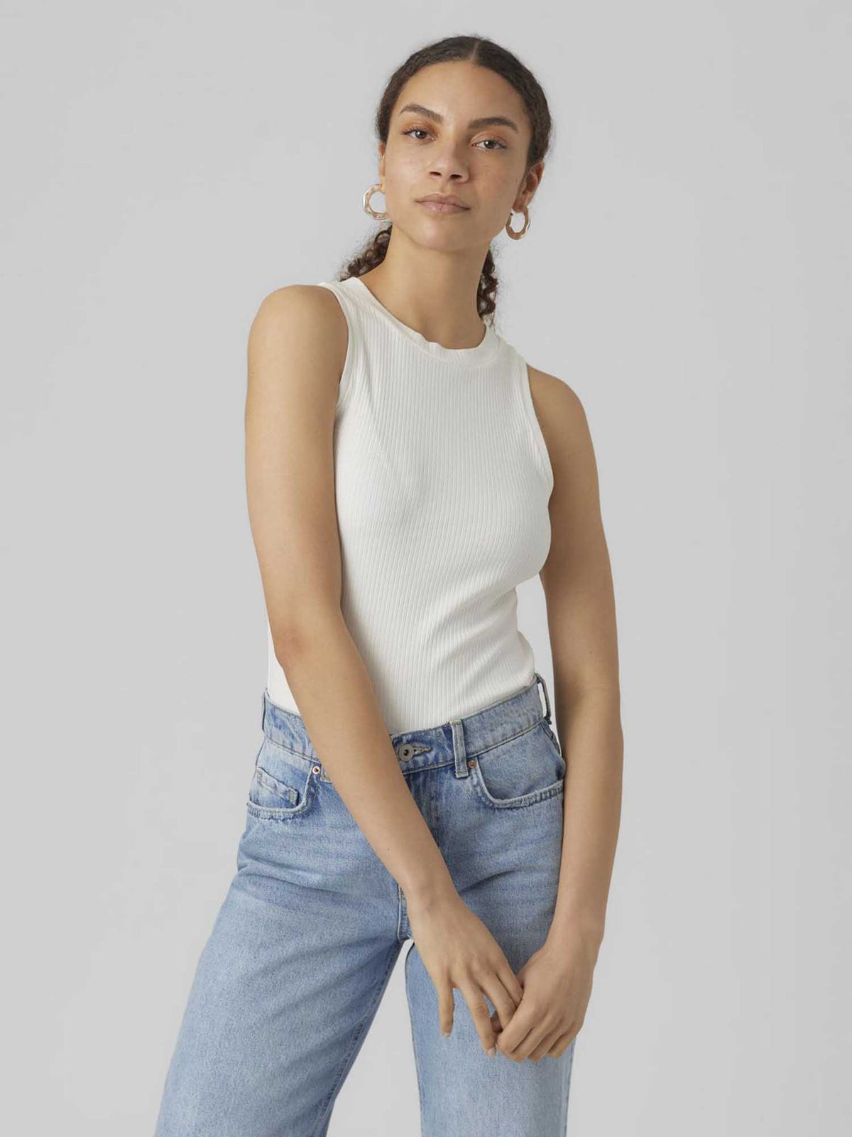 Vero moda lavender t-shirt da donna bianco