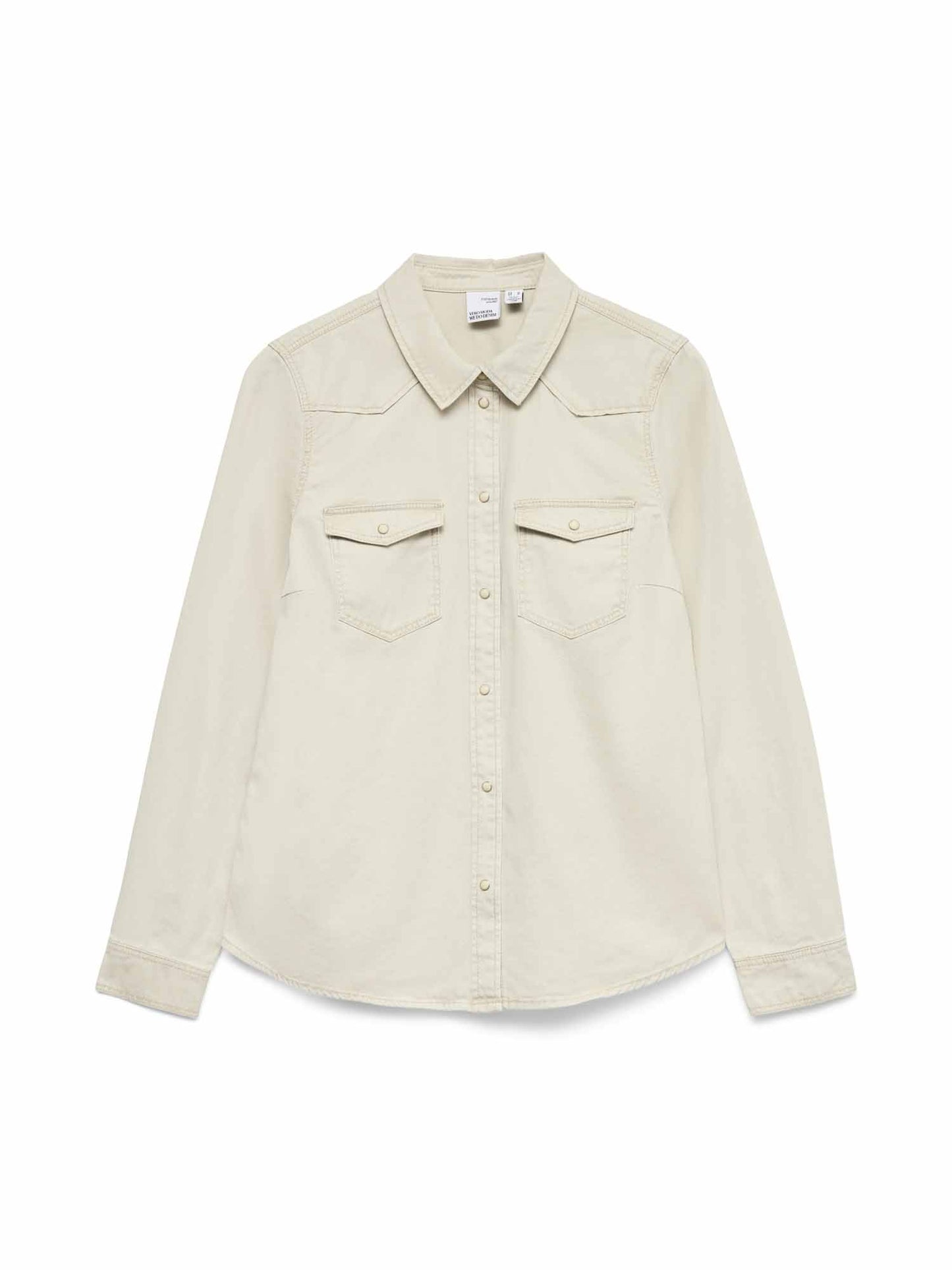 Vero Moda Maria, camicia denim slim fit da donna grigia