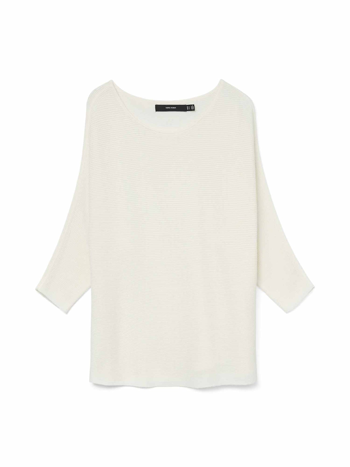 Pullover Vero Moda Vmnora da donna bianco con scollo a barca