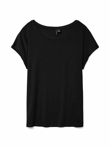 T-shirt Vero Moda Ava nera unisex adulto a maniche corte