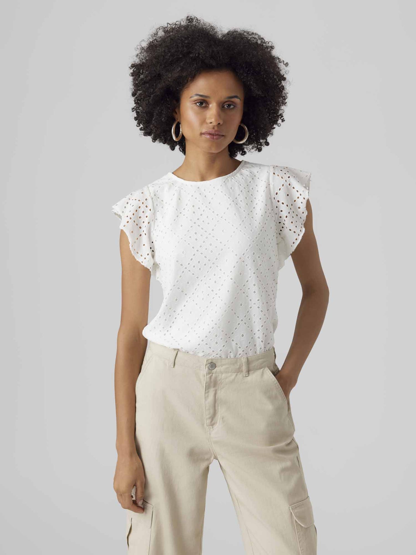 Vero Moda Tassa, t-shirt maniche corte da donna bianca