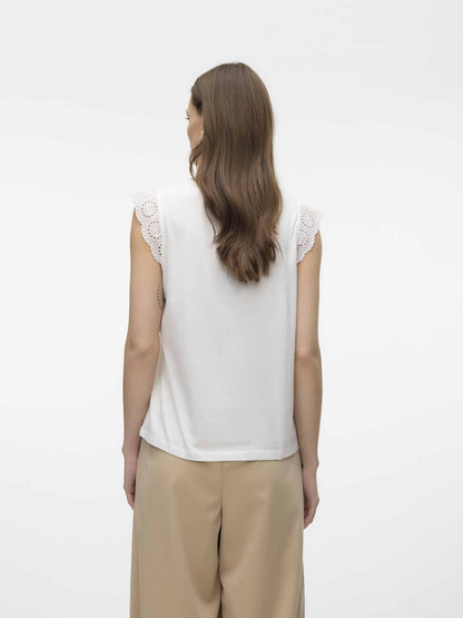 Vero moda emily top da donna bianco
