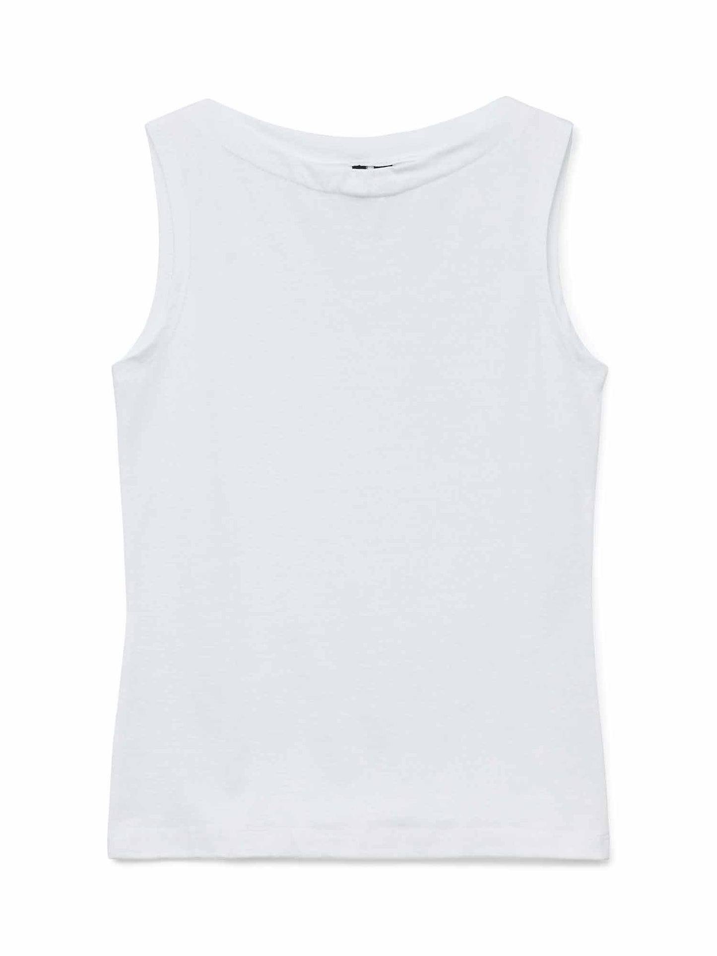 Canotta Vero Moda Panda bianca da donna con scollo a barca
