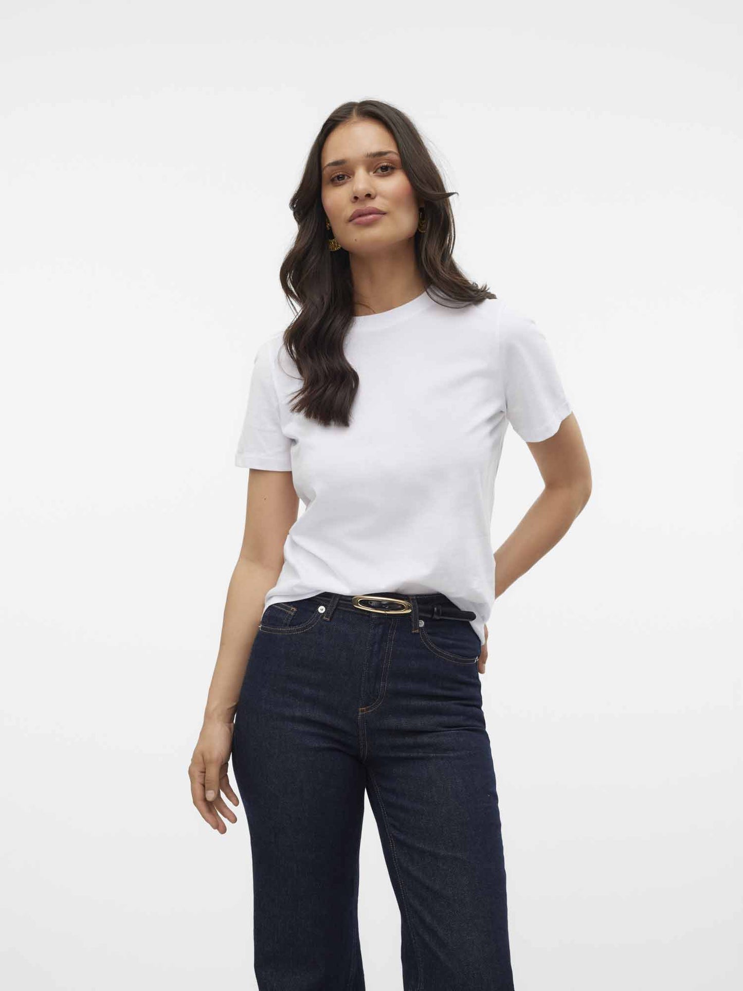 T-shirt Vero Moda Paulina in cotone bianca da donna
