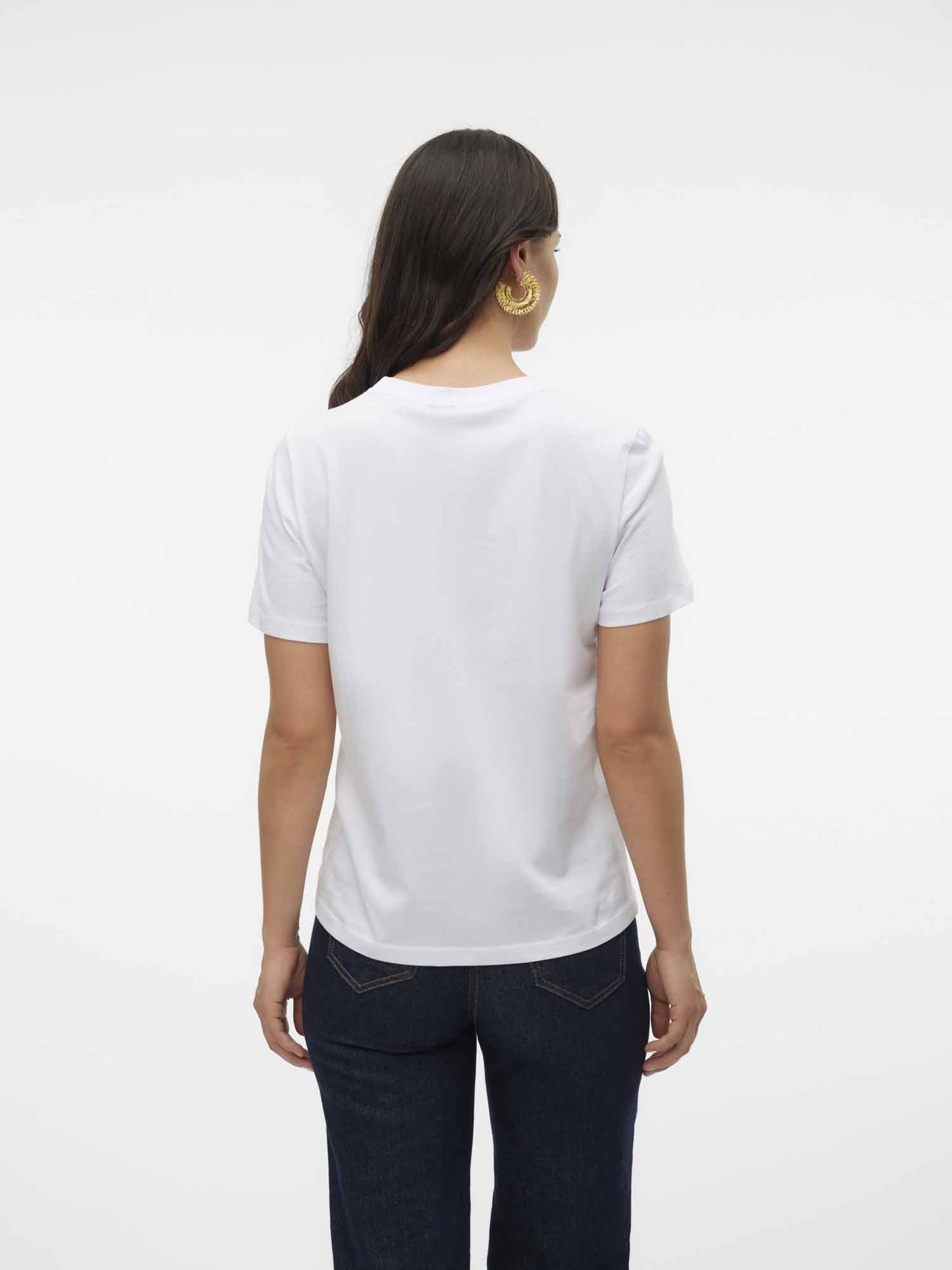 T-shirt Vero Moda Paulina in cotone bianca da donna