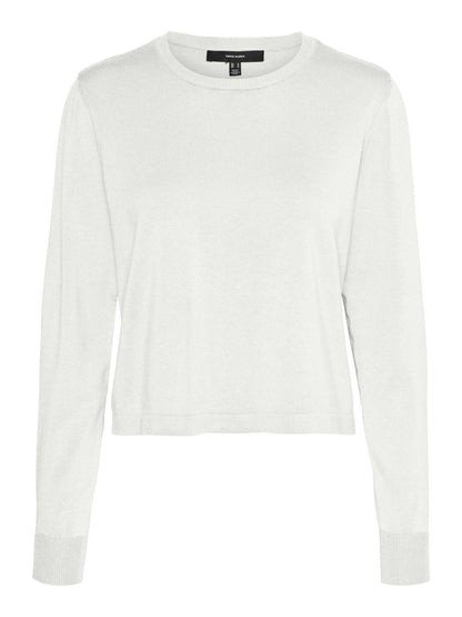VERO MODA SILJE LS O - BIANCO