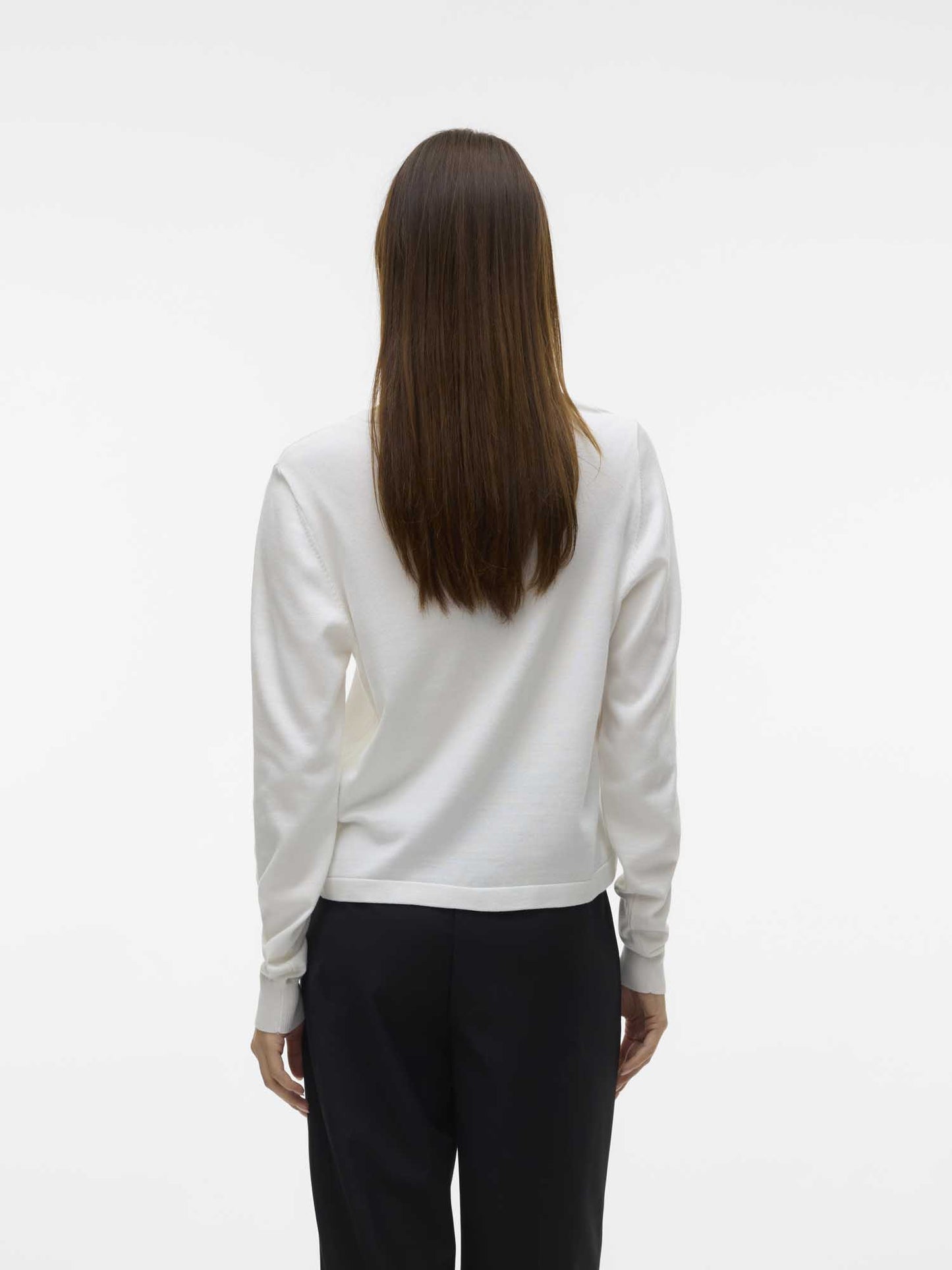 VERO MODA SILJE LS O - BIANCO