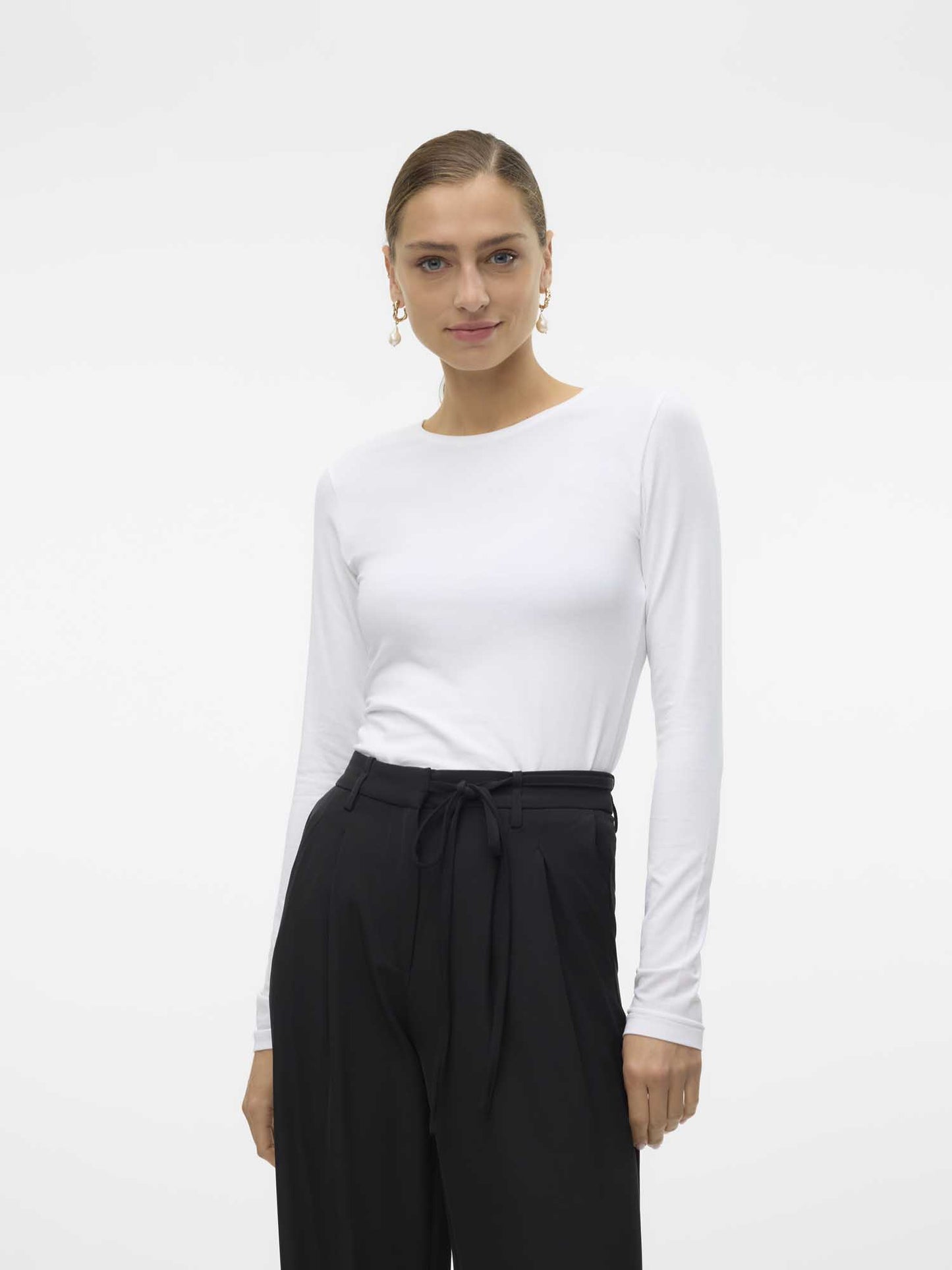 VERO MODA LULU LS - BIANCO