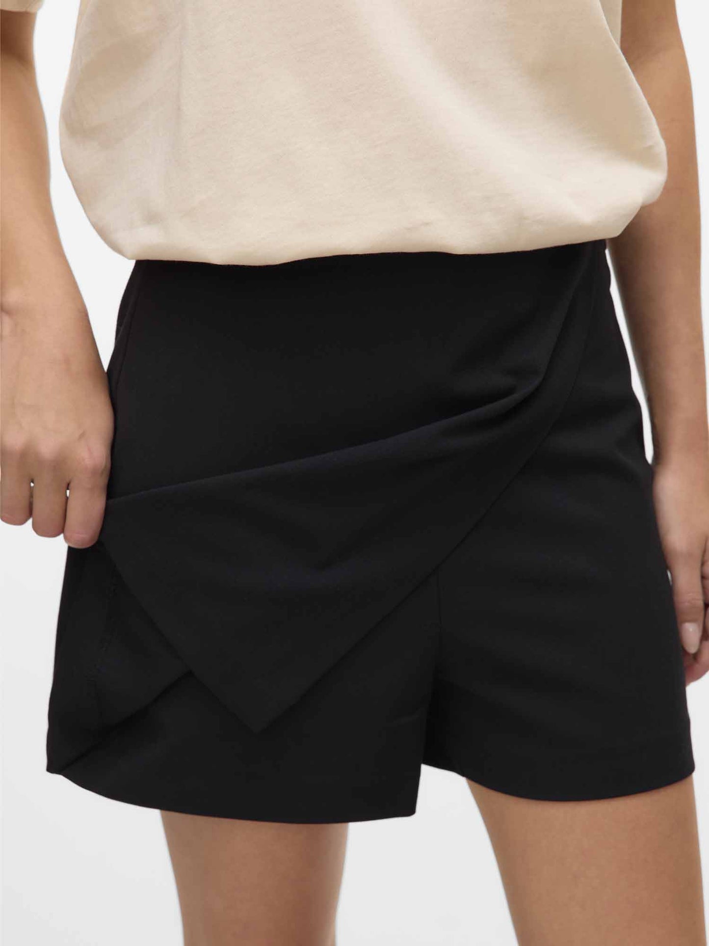 Shorts Vmmelina high waist unisex nero dal taglio regular