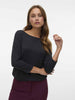 t-shirt-unisex-vero-moda-vmava-in-nero-con-maniche-3-4