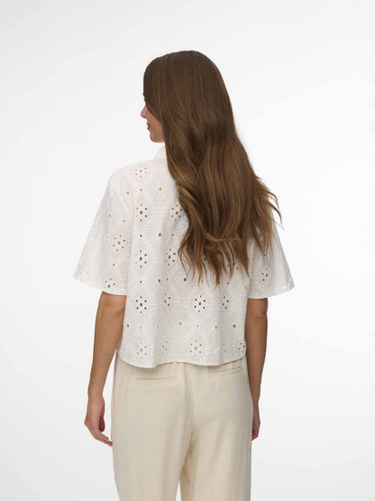 Vero Moda Eliza, camicia donna bianca regular fit