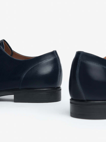 STRINGATA IN PELLE NERO GIARDINI UOMO BLU