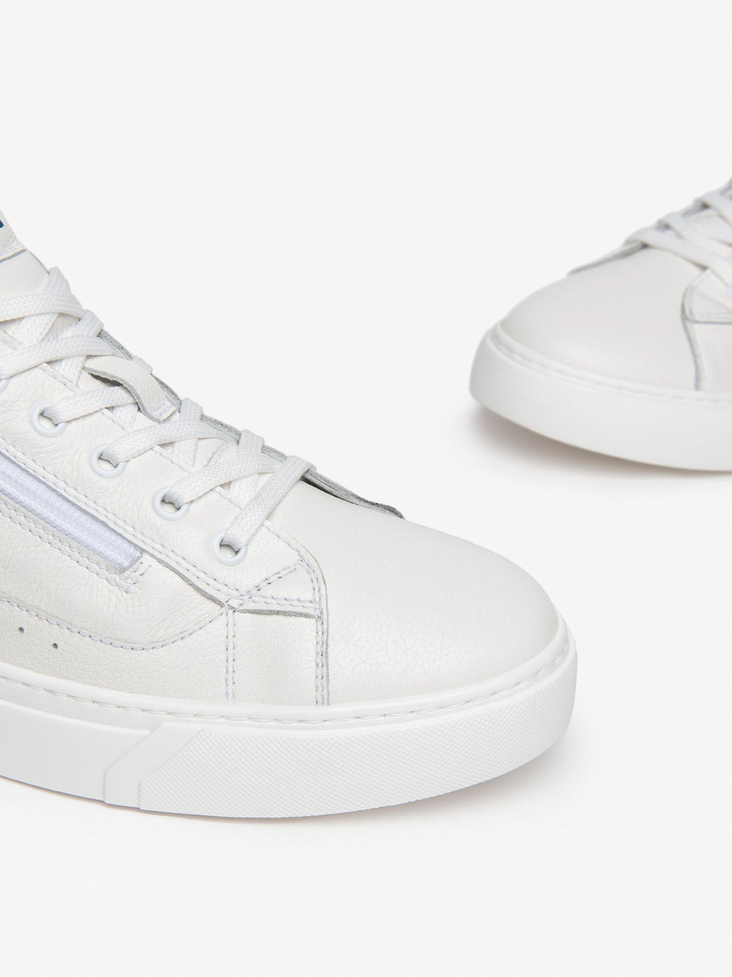 SNEAKERS IN PELLE E CAMOSCIO NERO GIARDINI UOMO BIANCO