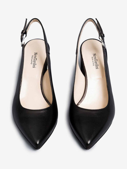 SLINGBACK NERO GIARDINI DONNA NERO