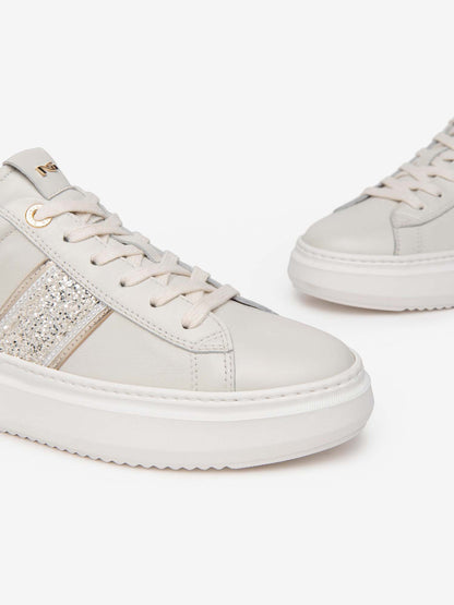 SNEAKERS CON PLATFORM NERO GIARDINI DONNA PANNA