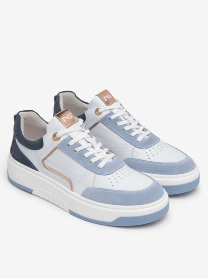 SNEAKERS NERO GIARDINI DONNA BIANCO AZZURRO