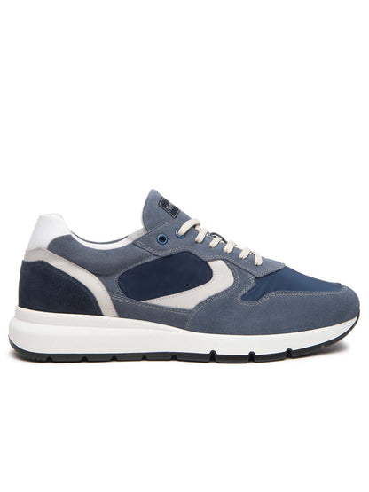 SNEAKERS IN CAMOSCIO E NYLON NERO GIARDINI UOMO AVIO