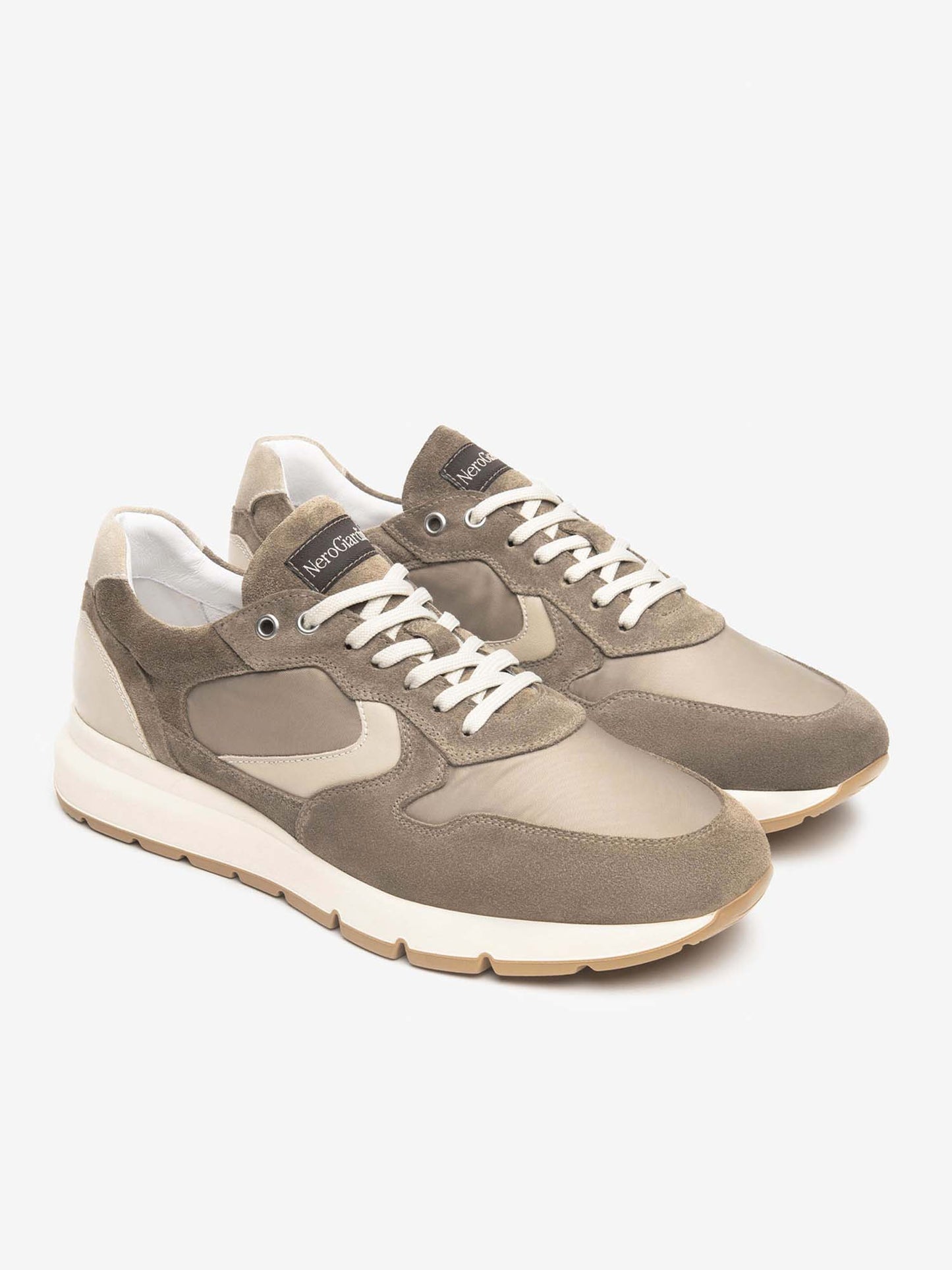 SNEAKERS IN CAMOSCIO E NYLON NERO GIARDINI UOMO TALPA
