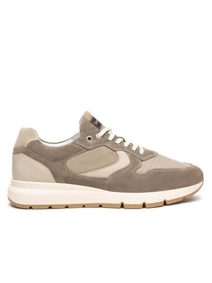 SNEAKERS IN CAMOSCIO E NYLON NERO GIARDINI UOMO TALPA
