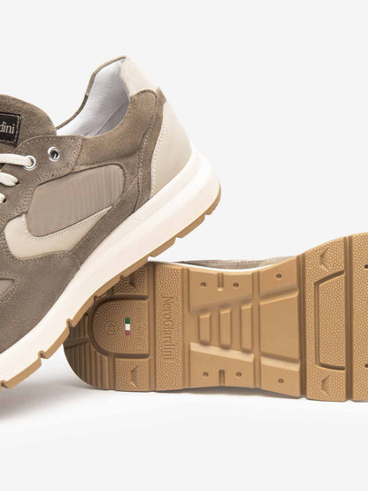 SNEAKERS IN CAMOSCIO E NYLON NERO GIARDINI UOMO TALPA
