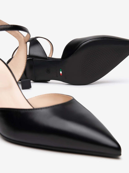 SLINGBACK NERO GIARDINI DONNA NERO