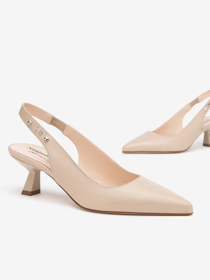 SLINGBACK CON INSERTO ELASTICO NERO GIARDINI DONNA LINO