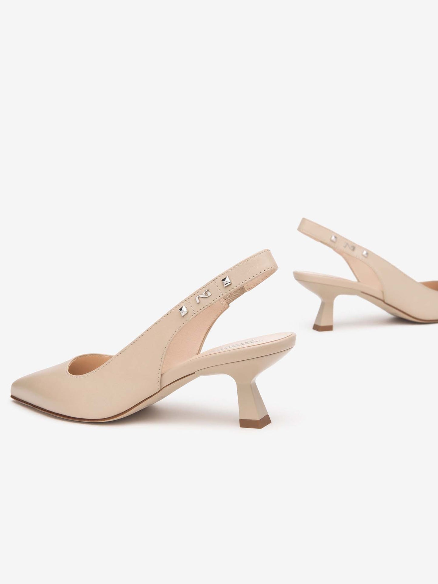 SLINGBACK CON INSERTO ELASTICO NERO GIARDINI DONNA LINO