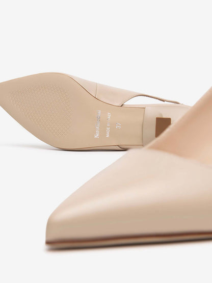 SLINGBACK CON INSERTO ELASTICO NERO GIARDINI DONNA LINO