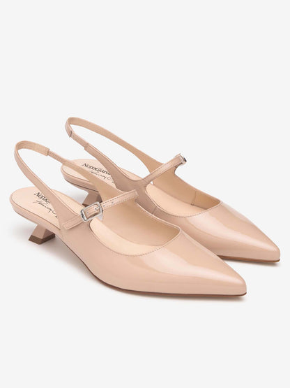 SLINGBACK CON INSERTO ELASTICO E FIBBIA NERO GIARDINI DONNA CIPRIA