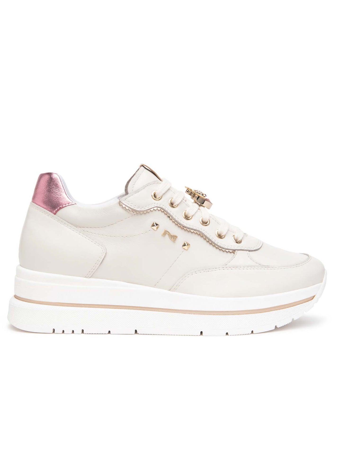 SNEAKERS CON CHARME NERO GIARDINI DONNA GESSO