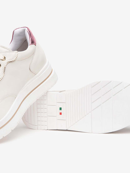 SNEAKERS CON CHARME NERO GIARDINI DONNA GESSO