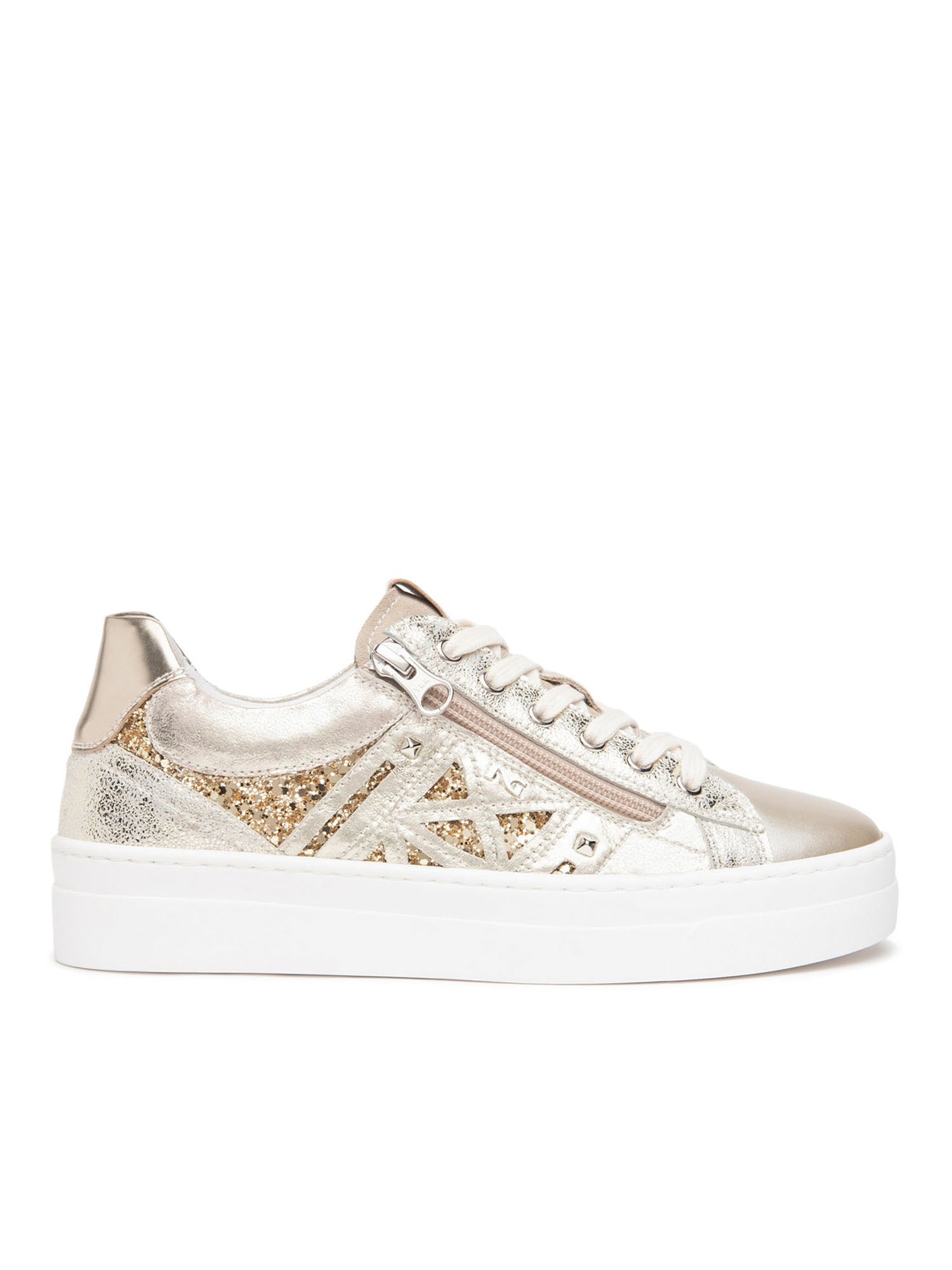 SNEAKERS CON PLATFORM NERO GIARDINI DONNA CHAMPAGNE
