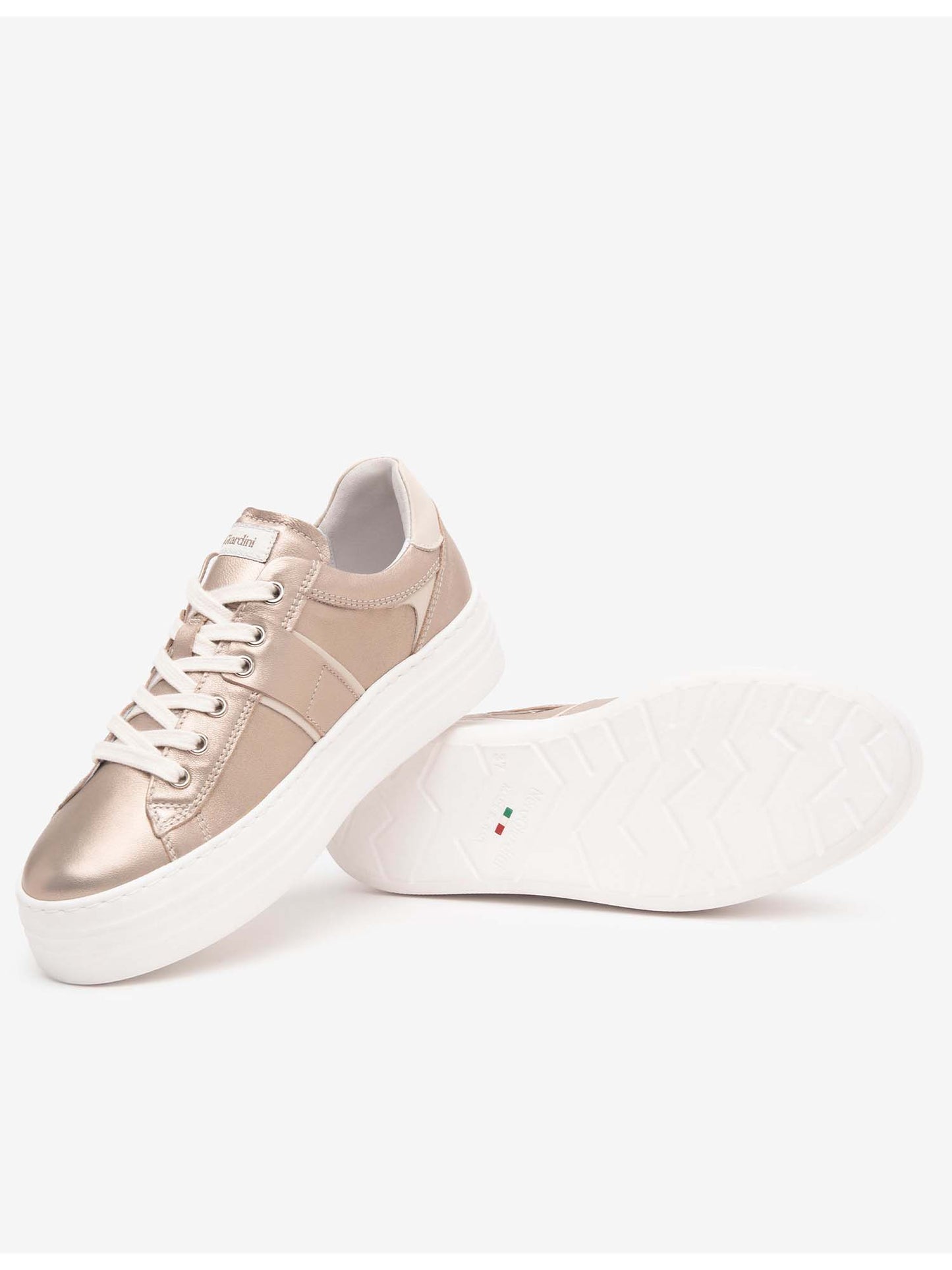 SNEAKERS NERO GIARDINI DONNA PLATINO
