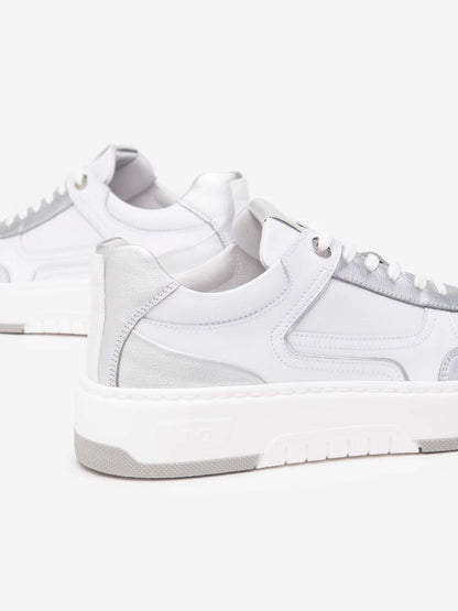 SNEAKERS NERO GIARDINI DONNA BIANCO ARGENTO