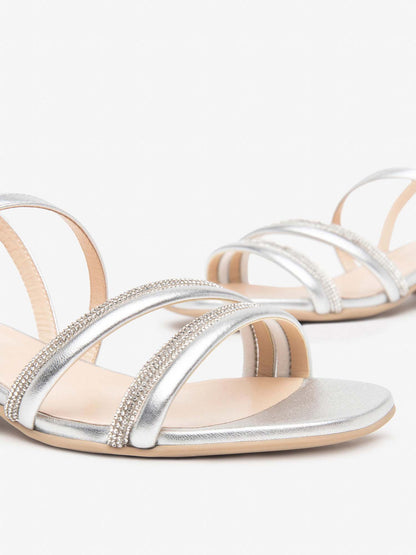 NERO GIARDINI SANDAL - ARGENTO