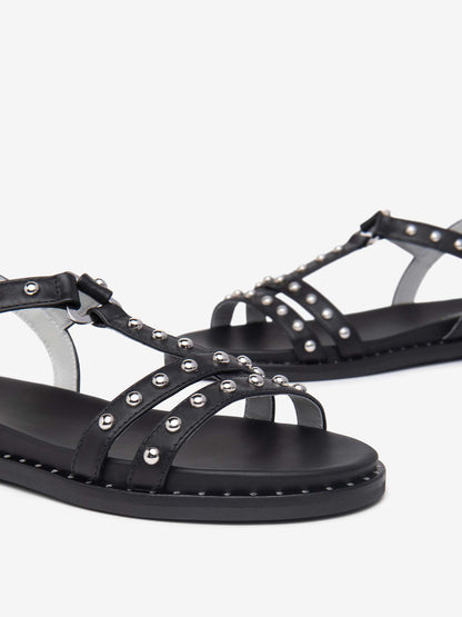 SANDALI CON BORCHIE NERO GIARDINI DONNA NERO